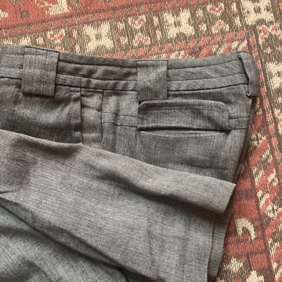 Adorable Banana Republic linen suit. EUC GRAY/black mini houndstooth print - Picture 5 of 9